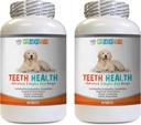 Hundeånde tabletter - Avancerede tænder sundhed for hunde - Kampe Bad ånde - Bedste udseende tandkød og tænder - Vitamin c til hunde piller - 120 tabletter (2 flasker)