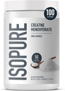 Isopure 100% Pure Creatinine monohydrat pulver, Sukker fri, Unflavored, 5g Creatinine monohydrat Per Serving, 1.1 Lbs, 100 Servering (Packaging May Vary)