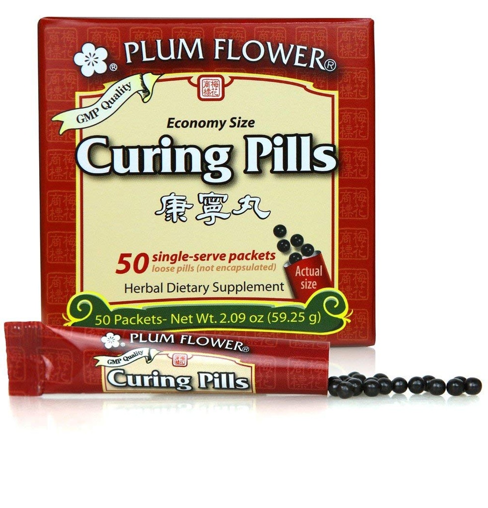 Curing Pills (Stick Pak) - Kang Ning Wan - Økonomi - Plum Flower by Mayway (Pack of 50)