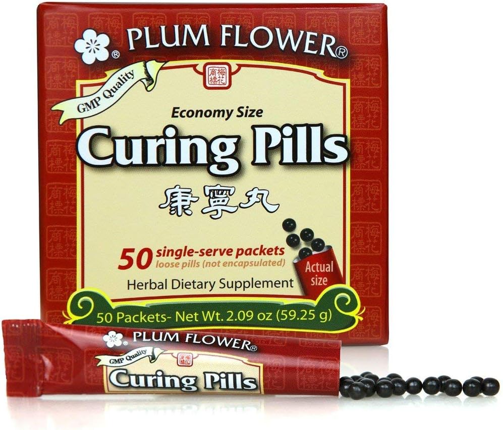 Curing Pills (Stick Pak) - Kang Ning Wan - Økonomi - Plum Flower by Mayway (Pack of 50)