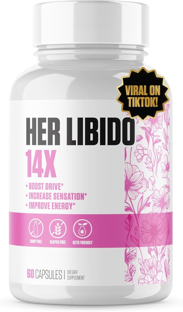 EPN Kosttilskud Hendes Libido 14x Ekstra Styrke Name 124; # 1 Rate kvindelige ekstraudstyr & energi Booster øge drev, Boost Mood, Balance Hormones w / BioPerine, Ashwagandha, Maca Root + 11 Mere - 60 Piller