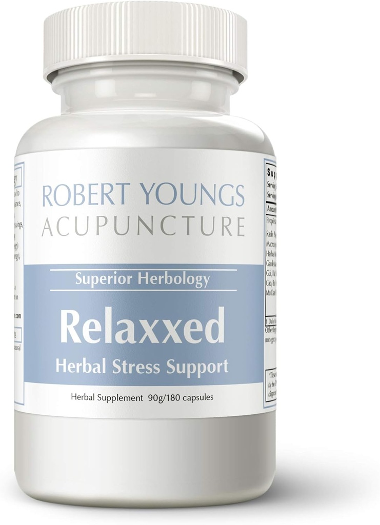 Relaxxed — Best Herbal Formula for Stress Panic Attack (180 Capsules) | Natural Solution Helps Calm Symptoms Quickly and Provide Relief in Stressful Situations | Mellow Treatment for Men Women