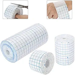 Mesh Breathable Non- Woven Tape Adhesive Bandage Roll Film Klædning anden hud Healing Beskyttende Antibakterielle Bandages Fleksible Nonwovens 3.9tommer * 34foot Bandage 10cm * 10m Bandage (4tommer * 10.9yard)