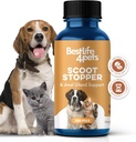 Scoot Stopper til hunde og katte - Natural anal Gland & fordøjelsesstøtte supplement til Scooting, Forstoppelse, Indendørs ulykker og vanskelige pooping - 400 Odorless piller