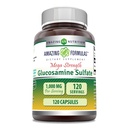 Amazing formulas Glucosamin Sulfate 1000 mg kapsler Supplement 124; Non- GMO