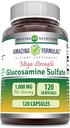 Amazing formulas Glucosamin Sulfate 1000 mg kapsler Supplement 124; Non- GMO