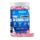 Pre Workout Gummies for Mænd & Kvinder, Pre Workout Gummy med Beta Alanine • 124; Organisk Koffein • 124; Chrom Picolinate • 124; Gluten fri, Vegan, øget energi, hurtigere stofskifte & nyttiggørelse (60 Gummy)