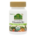 NaturePlus Kilde til Life Garden Vitamin K2- 60 Veganske kapsler, Pakke af 2 - Knoglestøtte - Certificeret Organisk, Non- GMO, Gluten Free - 120 Total Servering