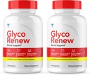 (2 Pack) Glyco Renew Blood Support - Glyco Renew Pills Original Formel Glycogen Clean Advanced Extra Strength, Glycol Renew Capsules Renewed Natural Ingredients (120 Kapsler)