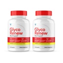 (2 Pack) Glyco Renew Blood Support - Glyco Renew Pills Original Formel Glycogen Clean Advanced Extra Strength, Glycol Renew Capsules Renewed Natural Ingredients (120 Kapsler)