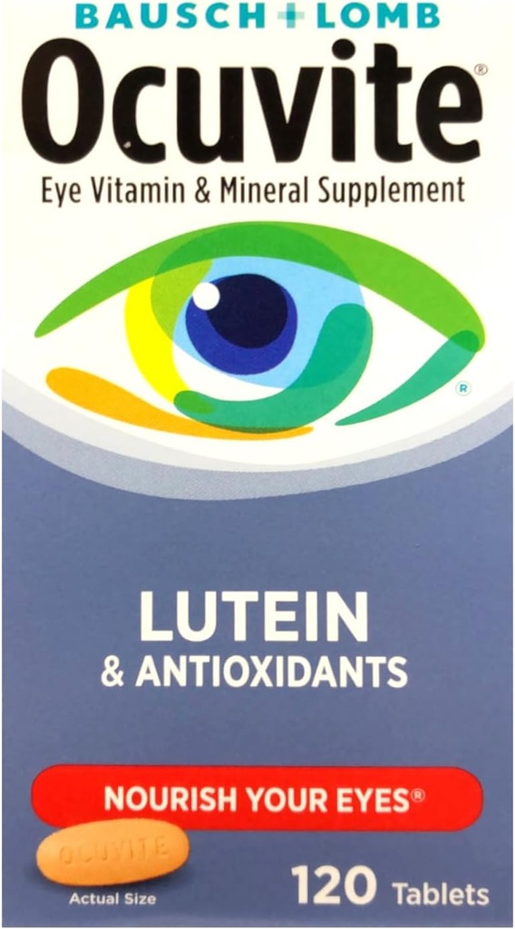 Bausch & Lomb Ocuvite med Lutein - 120 tabletter
