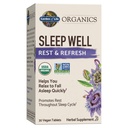 Livets have Organics Sleep Well Hest & Genopfrisk 30 tabletter, Lemon Balm, Green Tea Extract L- Theanine, Valerian Root, Kamille, Probiotika-Økologisk Non- GMO Vegan Gluten Free Herbal Supplement