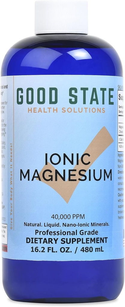 God stat og 124; Ionic Magnesium 16 oz.