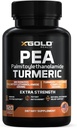 Pea Palmitoylethanolamid + gurkemeje Curcumin Complex - 1600mg Mikroniseret 99% & 95% Curcuminoids - High Potency Joint Support, Mobility & Comfort - Made in USA