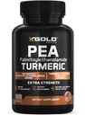Pea Palmitoylethanolamid + gurkemeje Curcumin Complex - 1600mg Mikroniseret 99% & 95% Curcuminoids - High Potency Joint Support, Mobility & Comfort - Made in USA