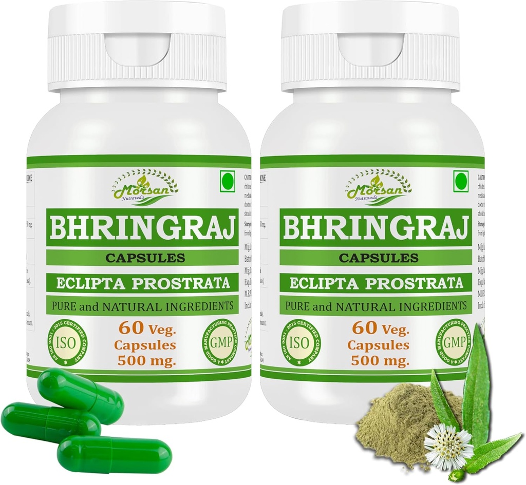 Bhringraj (Eclipta Prostrata) Kapsler til mænd og kvinder