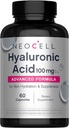 NeoCell Hyaluronsyre kapsler, Essential Smøremiddel, Understøtter Tissue Hydration, Gluten Free, 60 Greve, 1 flaske
