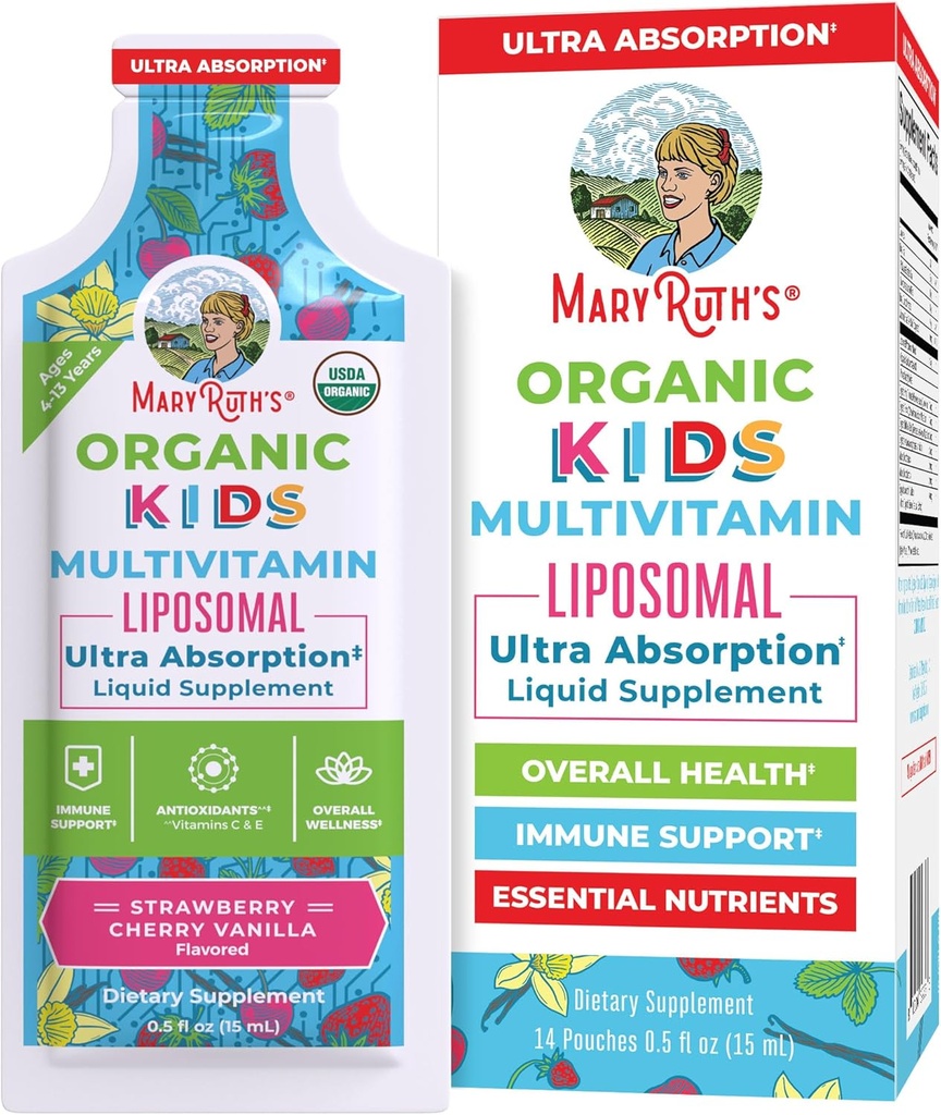 MaryRuth Organics Multivitamin til børn; Sugar Free