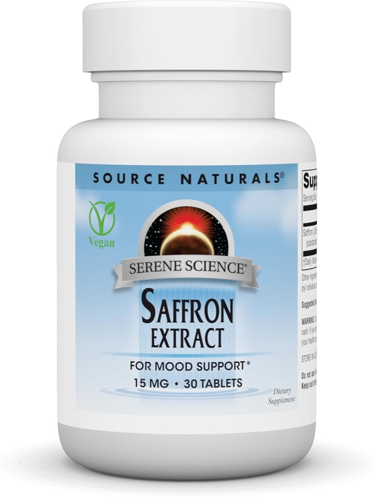 Source Naturals Serene Science Saffron Extract, for Mood Support * - 30 tabletter