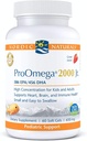 Nordic Naturals ProOmega 2000 Jr., Strawberry Flavor - 60 Soft Gels - 1120 mg Omega-3 - Ultra Potent Fish Oil - EPA & DHA - fremmer hjerne, hjerte, og immunforsvar - non-GMO - 30 Serveringer