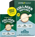 Rene Inspireret Collagen Powder, 18 Single Serve Packets, Unflavored - 20g Collagen Peptider Protein Powder for kvinder & mænd - Grass-Fed & Pasture Raised - Gluten- Free, Paleo & Keto- Friendly