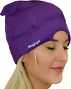 Magic Gel Migræne Ice Head Wrap - Real Migraine & Hovedpine Relief 124; Den oprindelige hovedpine Cap 124; Cold, Komfortabel, mørk & Cool; Udtalelse fra læger, elsket af Tusinder - Purple
