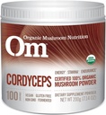 Om Organic Mushroom Superfood Powder, Cordyceps, 100 Servering, Energi og Endurance Support, 7.05 Ounce (Pack of 1)