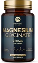 Magnesium Glycinat Chelated for Max Absorption - Understøtter ben, muskel, nerver & hjerte sundhed, naturens søvn og stress support, Bedste Magnesium supplement piller til hele kroppen støtte - 240 tabletter
