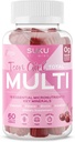 SUKU Teen Girl Multivitamin Gummies – Vitamins A, B12, C, D3, E, Biotin & Zinc – Sugar-Free Vegetarian Supplement for Skin, Energy, Immune & Bone Health – Cherry Flavor – 60 Count