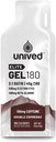 Unived Elite Gel 180-2: 1 forholdet mellem Simple & Complex Carbs med Beta Alanine & Essential Electrolytes - for Endurance Atleter Runners & Cyclists -180kcal - Double Espresso - 100mg Koffein - Pakning med 6 stk.