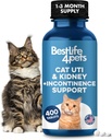 Cat UTI Remedy & Nyre Support for Cats, Natural Urinary Tract Infektion og Kat Bstige Krystaller Behandling Hjælper Flush Out Nyre Stones, Clears Infektion, & Forbedrer Nyrer Sundhed, 400 Tiny Pills