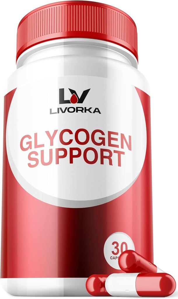 1 pakke - Glycogen Support, Glycogen Control Advanced Formel, Glycogen kapsler, Glycogen Fix med kraftfulde ingredienser, 30 kapsler Per flaske til 30 dage