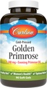 Carlson - Golden Primrose, 1300 mg Aften Primrose Oil, Cold- Pressed, Sund Hud, Women 's Health & Optimal Wellness, 90 Softgels