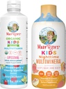 MaryRuth 's Nighttime Multimineral (Peaches & Cream) og Multivitamin Liposomal (Strawberry Cherry & Vanilla) til børn 124; Clean Label Project Verified ® - 124; Vegansk Vitamin til Muslce Afslapning & Samlet W