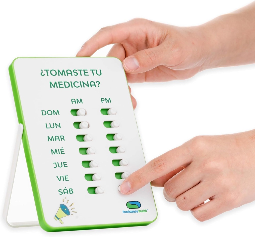 Medication Tracker & Pill Reminder Medication Reminder; Visual Reminder Alarm124; 7 dag AM PM Medication Reminder Medication Reminder Medication Reminder; 124; Take and Slide Medic124; No More Second- gusting- eller Double- dosering Medicate 124; Perfekt til ældre (To Kolonne Spansk)