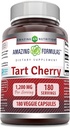 Amazing Formulas Tart Cherry 1200 MgPer Serving Medic124; 180 Veggie Kapsler Supplement 124; Non- GMO Medic124; Gluten Free Medic124; Lavet i USA