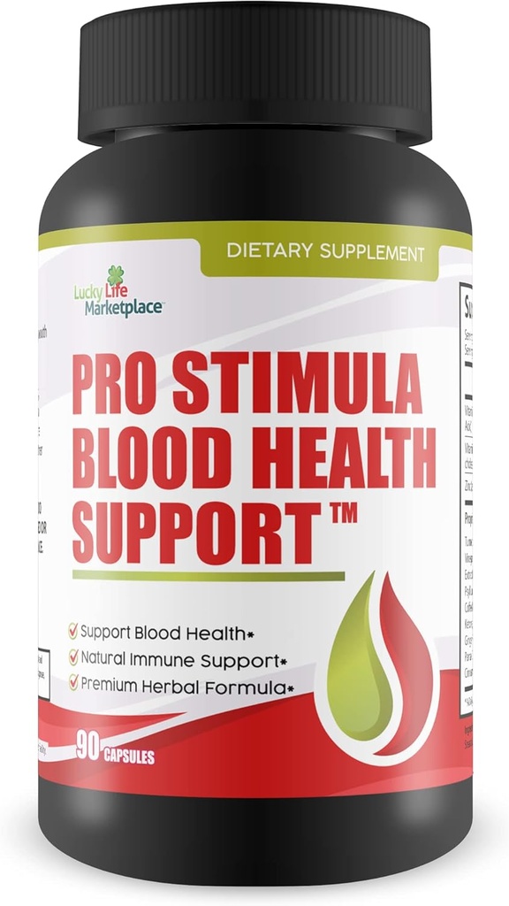 Pro Stimula Blood Health Support - Premium Berberine Formel med kanel, & Ginger - Promote Pancreas Sundhed & Nyre Sundhed - Støtte sund blodgennemstrømning - Zink naturlige immunforsvar Støtte