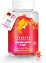 IvyBears ® Superpower Kids - Multivitamin Gummies for immunforsvar - Styrke børns immunsystemer med vitaminer C, D2, B6, A - Fuldt naturligt Berry- smag - Germany-Made Daily Supplement