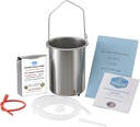 Purelife Detox Coffee Enema Kit - Made in USA - 2 Qt / Superior Non Toxic Made in USA Quality / 1 LB Purelife Ultra Light Gold Enema Coffee - Lab tested with no mycotoxins- Silicone Tubing