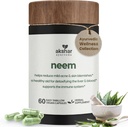 AKSHAR Ayurveda - Neem kapsler med Neem ekstrakt og Neem Leaf pulver - Urte Neem supplement til støtte klar hud sundhed og afvænning - Vegan Cruelty- Free Neem Leaf kapsler (60 Greve)