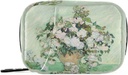 Roser Van Gogh Pill Box 7 Dag Pill Case Rejsepose Pill Organizer Bag med lynlås Portable ugentlige sag Kompakt størrelse for Vitamin Supplement Holder