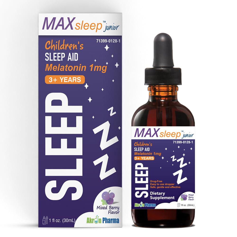 MAX Sleep Junior til børn - Melatonin Sleep Drops til søde drømme