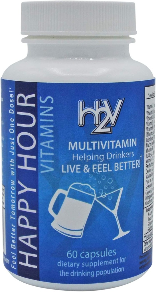 Flaske - Multivitamin Formuleret til bedre morgener - Live & Feel bedre med mælk tidsel, Prickly Pære Cactus, B & C Vitamin, & More- 30 Servering