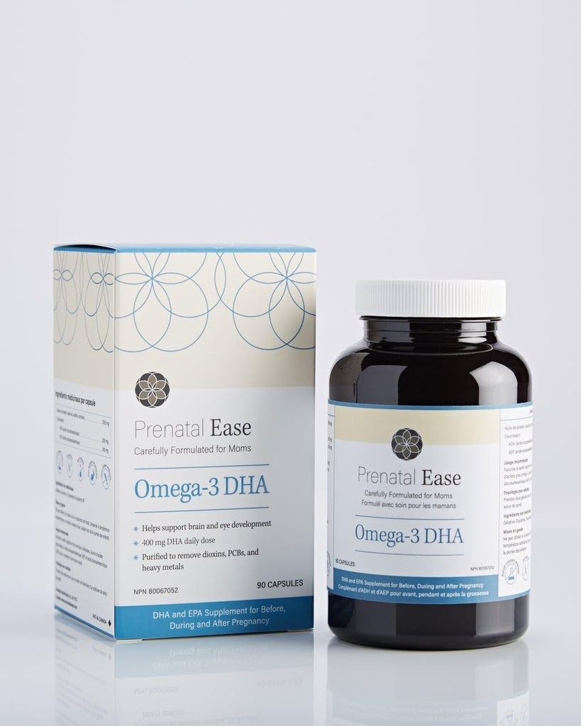 Omega-3 DHA, Omega-3 Fedtsyrer til før, under og efter graviditet, 45-dages levering