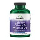 Swanson Calcium Citrat & D-vitamin 250 Tabs
