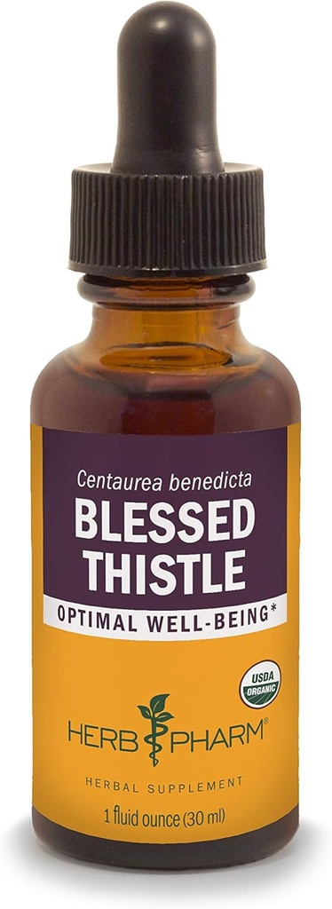 Herb Pharm Certified Organic Velsignet Thistle Liquid Extract - 1 Ounce