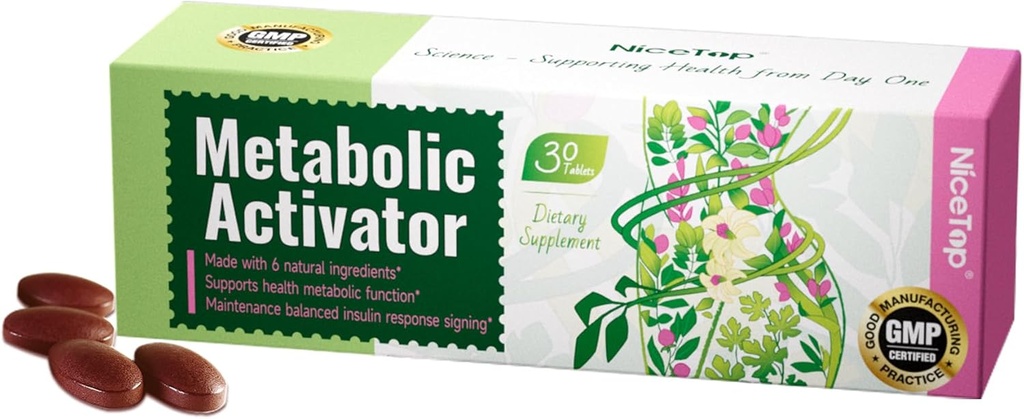 Metabolisk aktivator, med Mulberry Leaf Extract, C-vitamin, PQQ, 30 tabletter