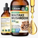 BIO KRAUTER Maitake Mushroom Extract - Maitake Liquid Supplement for immunforsvar - 680 mg per servering - Vegan, Alkohol & Sukker Free Drops 4 Fl.Oz.