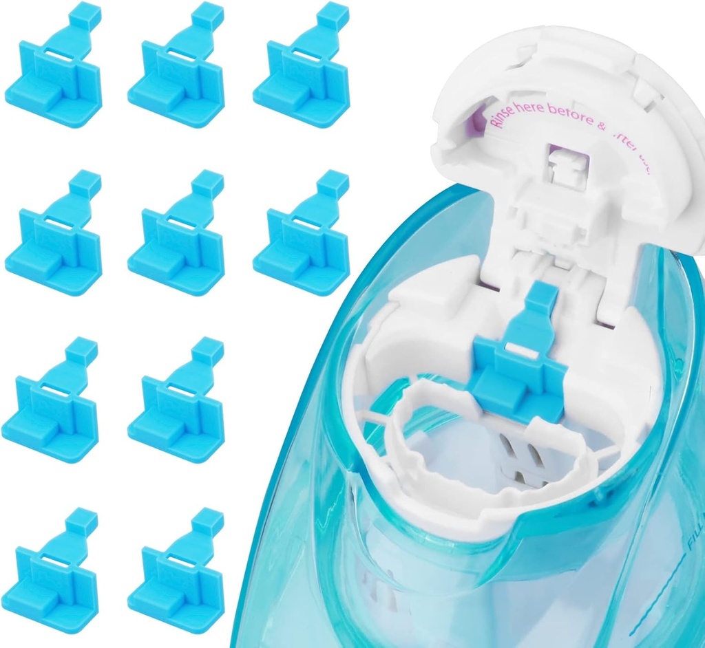 Silicone Saltwater Pods Refills Tilbehør Kompatibel med Navage Nasal Care - Gem Saltwater Pods til nem drift (10 Packs- blå)
