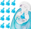 Silicone Saltwater Pods Refills Tilbehør Kompatibel med Navage Nasal Care - Gem Saltwater Pods til nem drift (10 Packs- blå)